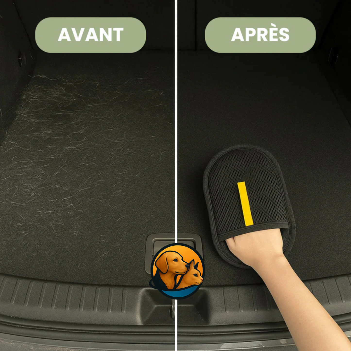 PawBrush™ Gant de Brossage Anti-Poils