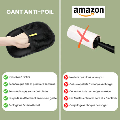 PawBrush™ Gant de Brossage Anti-Poils