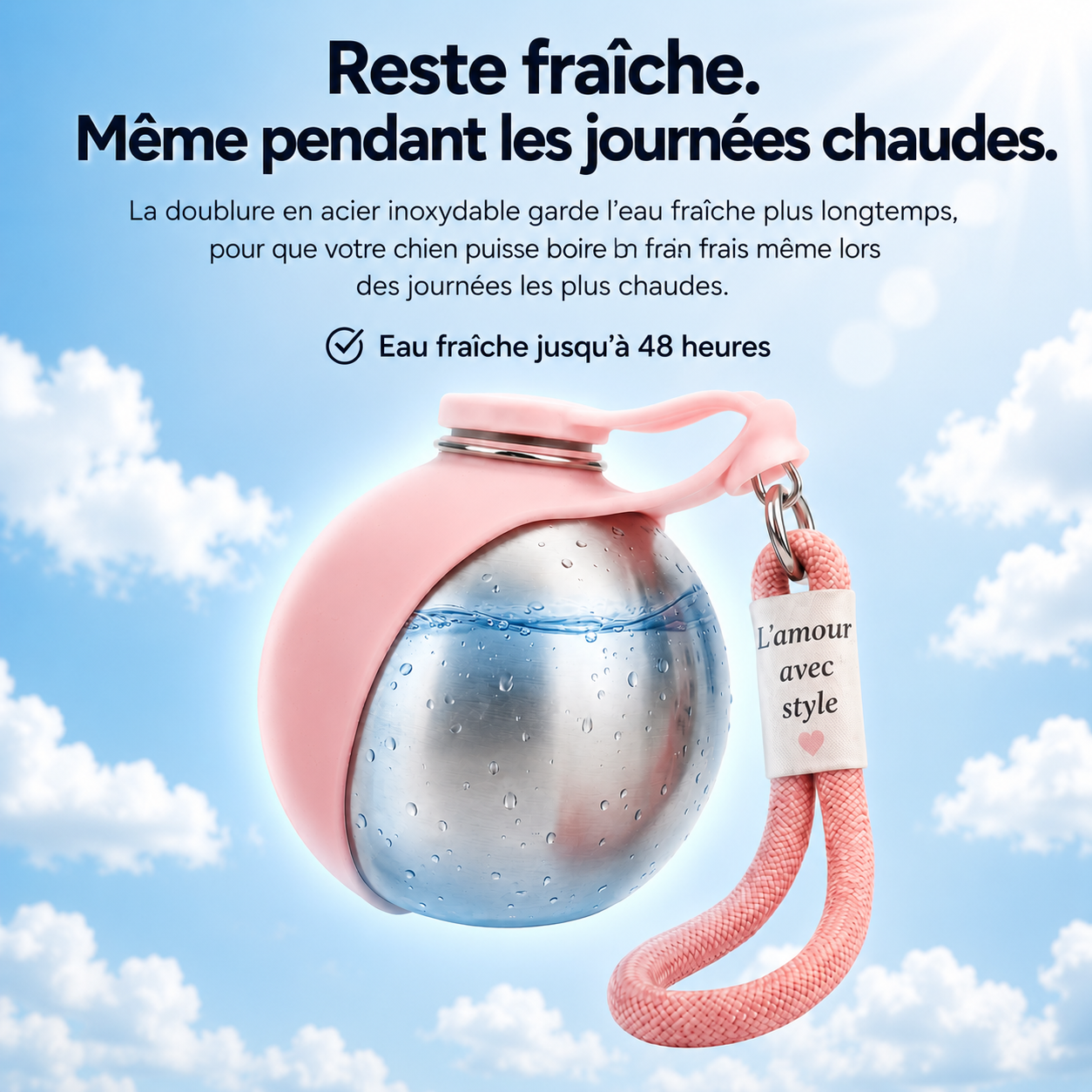 AquaBalade™ – Gourde nomade pour chien