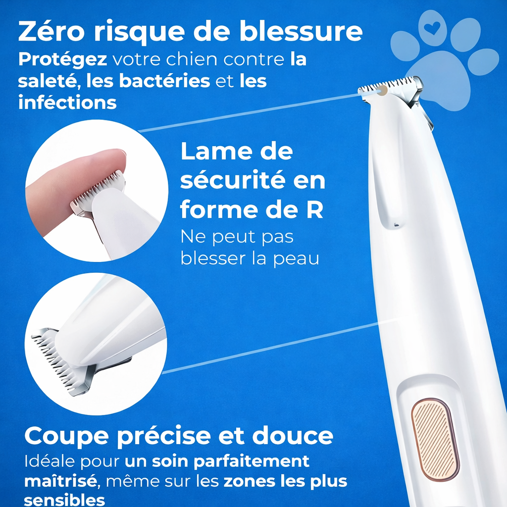 TrimePattes™ | Tondeuse Silencieuse & Précise