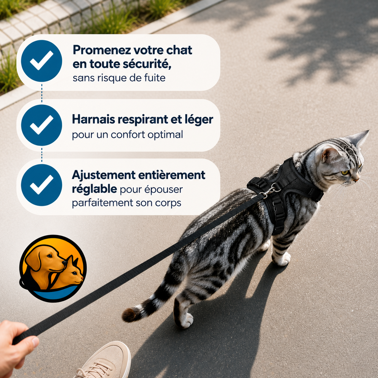Balade Féline™ | Harnais sécurisé pour chat