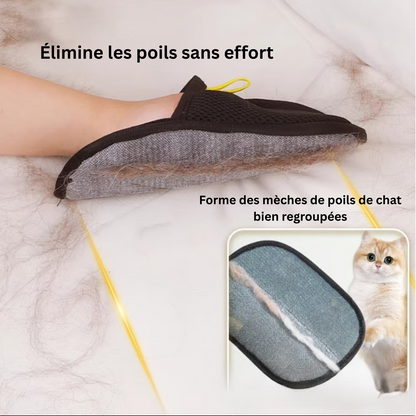 PawBrush™ Gant de Brossage Anti-Poils
