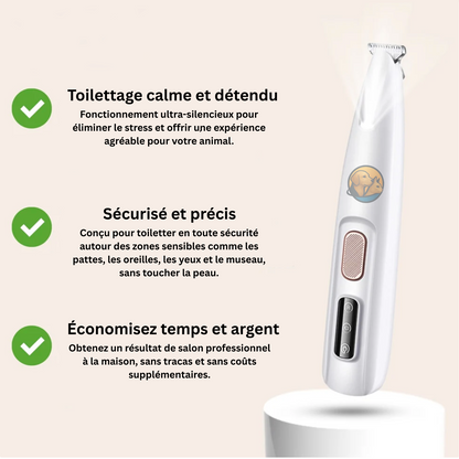 TrimePattes™ | Tondeuse Silencieuse de Précision
